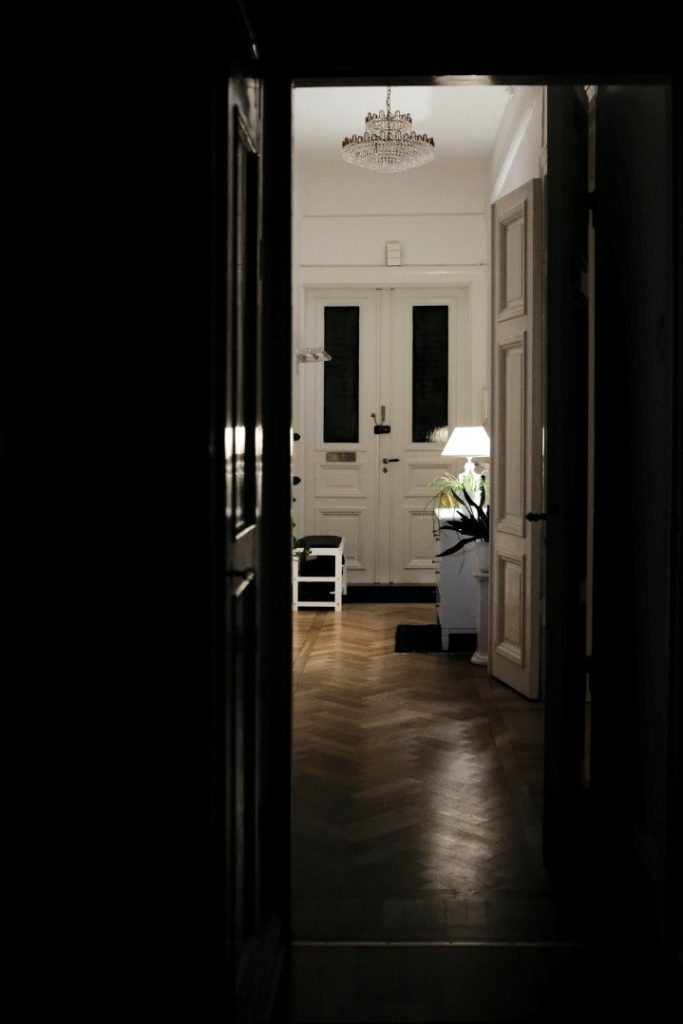 a dark entryway