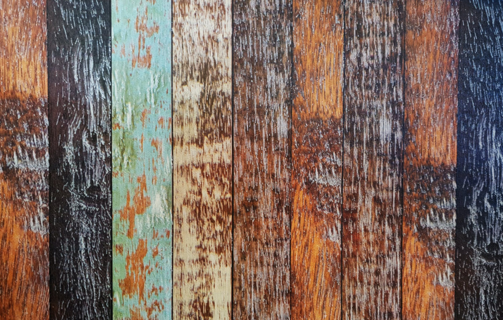 Wooden Planks in Assorted Colors