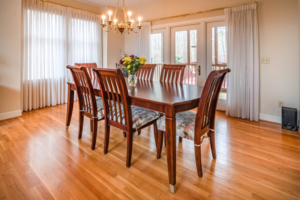 A wood floor installation in Seattle
