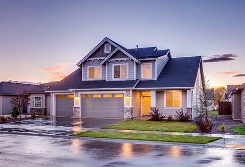 A picturesque two-storey house