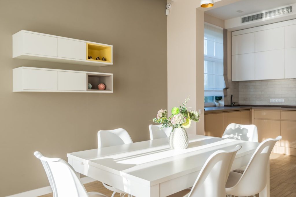 Interior of a dining room