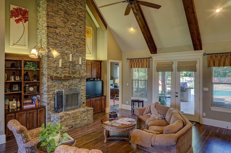Wooden flooring in a living room