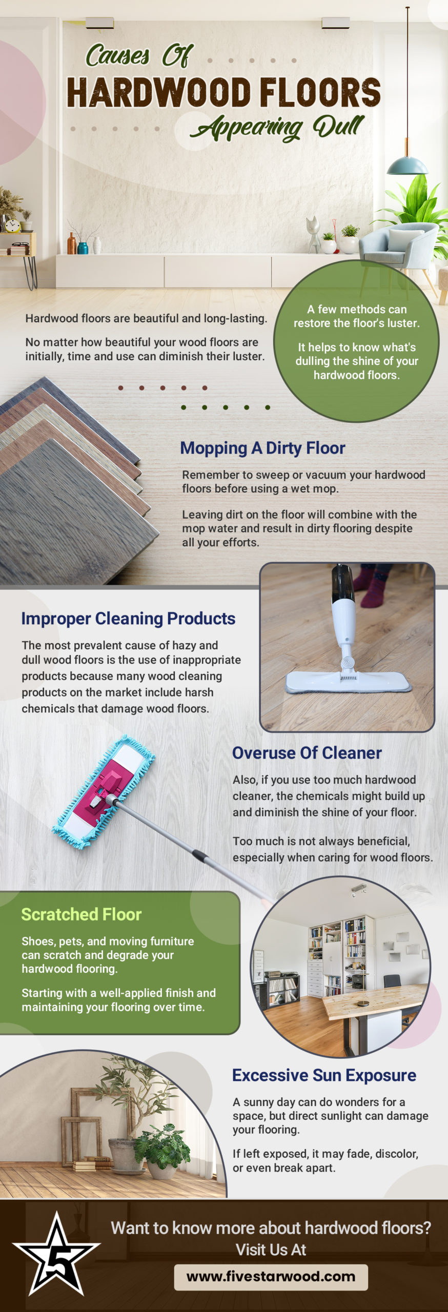 Causes Of Hardwood Floors Appearing Dull Five Star Hardwood Floor