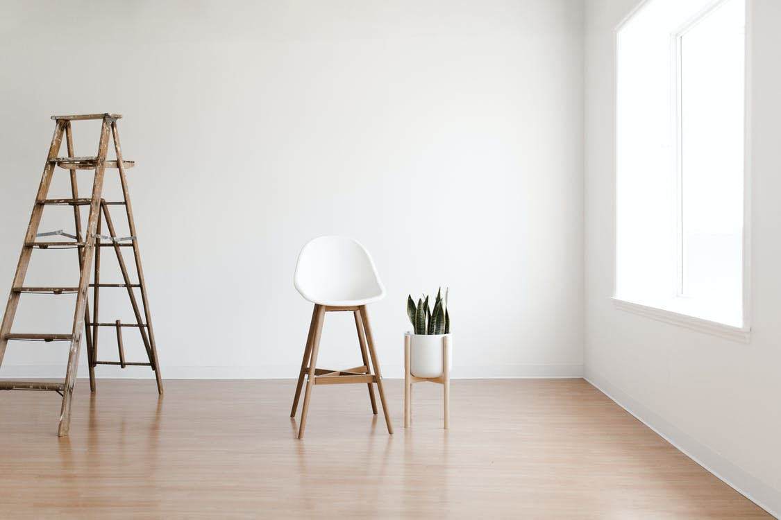 Hardwood floor in a room
