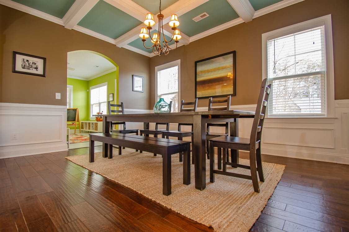 Hardwood floor in residential home