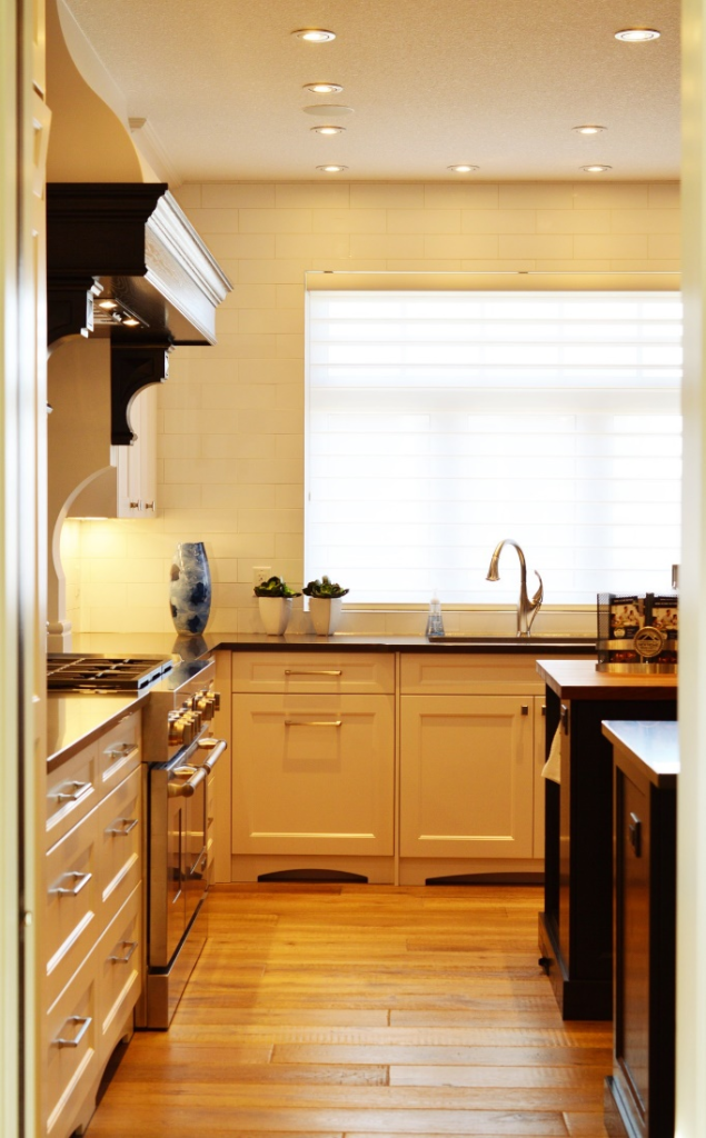 Hardwood flooring in a kitchen of a house in Kirkland, WA