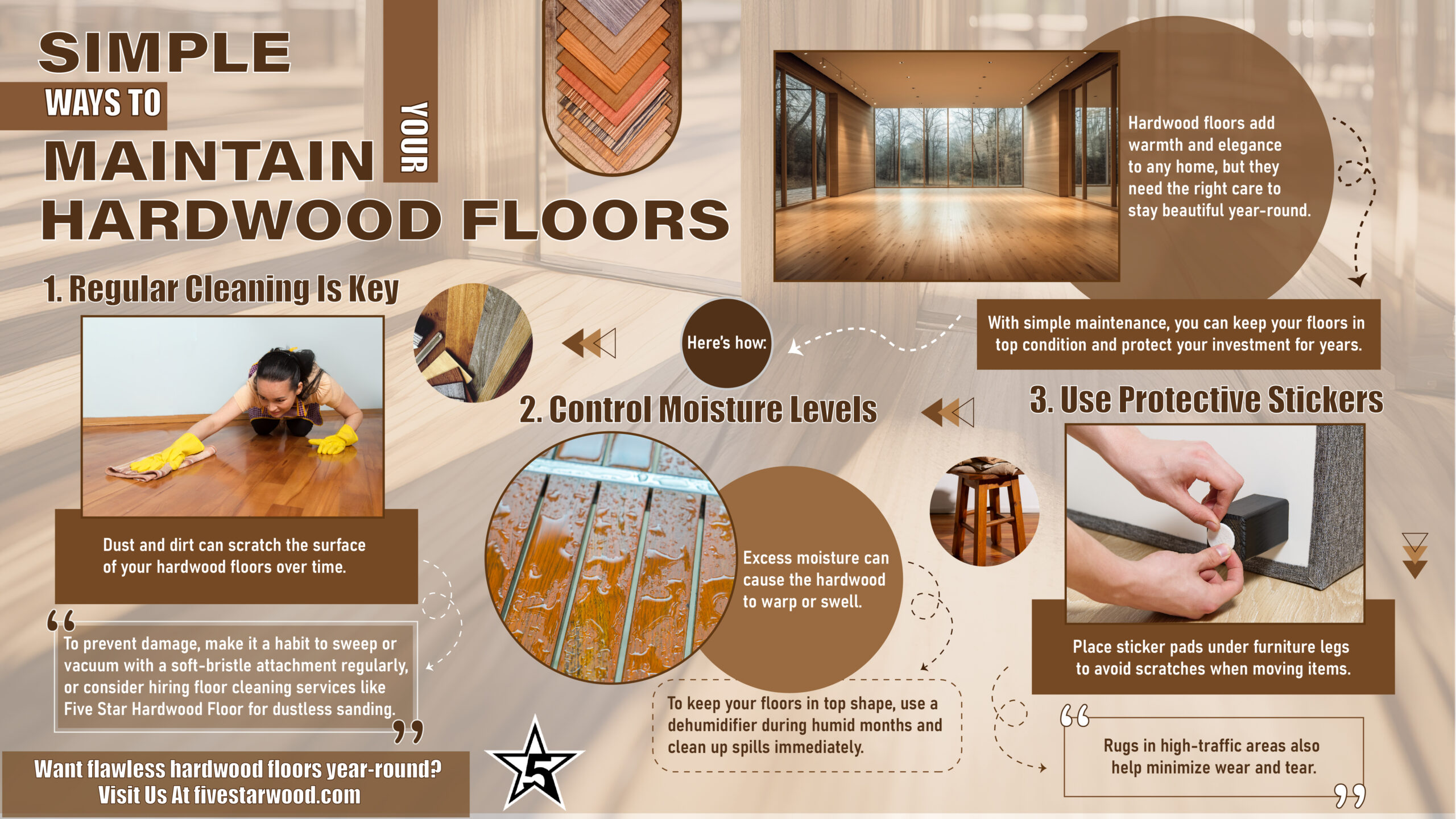 Simple ways to maintain hardwood floors